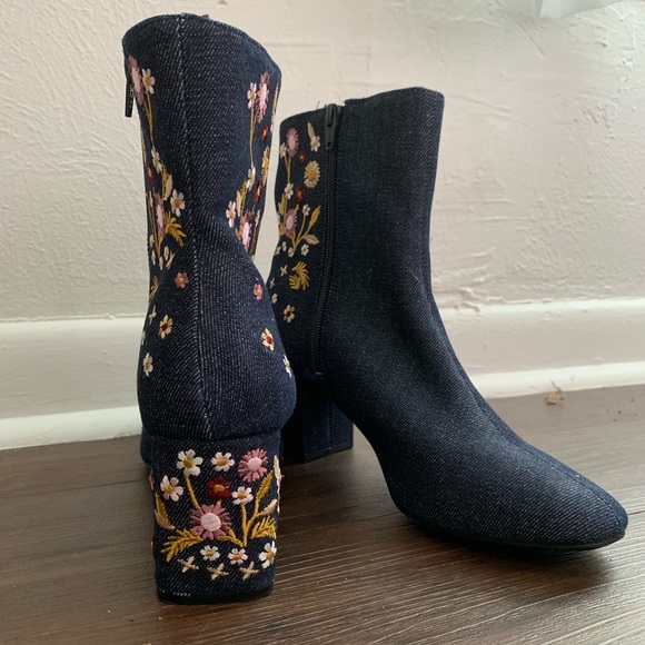 Denim floral booties - Picture 5 of 5